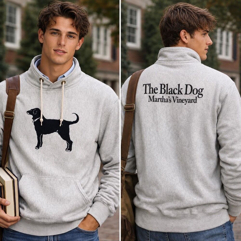 Vintage The Black Dog Martha’s Vineyard Sweatshirt USA Coastal Preppy Old Money